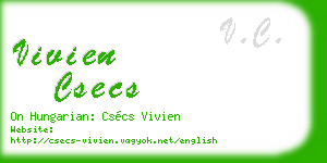 vivien csecs business card